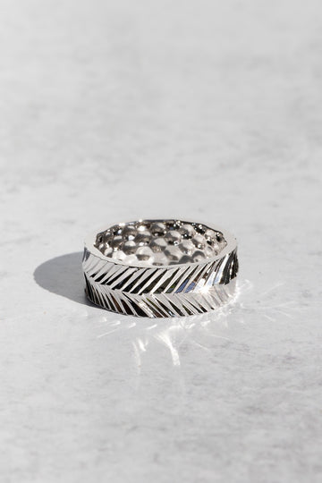 SUNRAY RING- SILVER PLATE